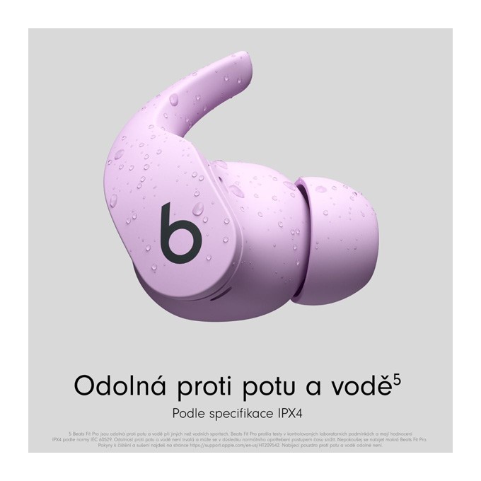 Apple Beats Fit Pro bezdrátové sluchátka, biała, USB Type-C
