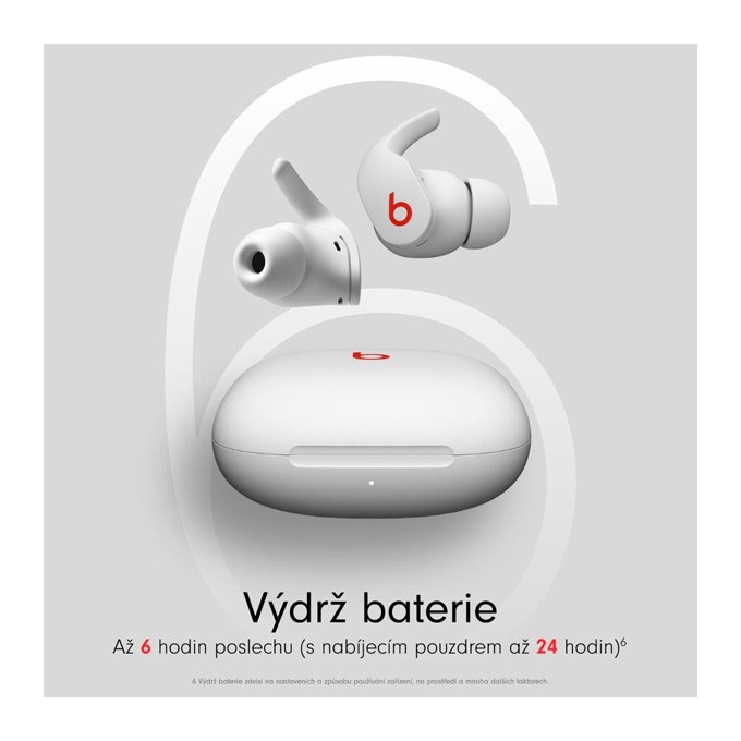 Apple Beats Fit Pro bezdrátové sluchátka, biała, USB Type-C