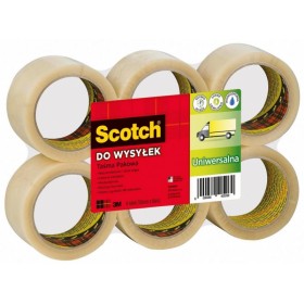 Taśma pakowa do wysyłek SCOTCH® Hot-melt (371), 50mm, 66m, transparentna