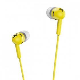 Genius HS-M300, słuchawki z mikrofonem, przewodoważółta, 2.0, douszne, 3.5 mm jack