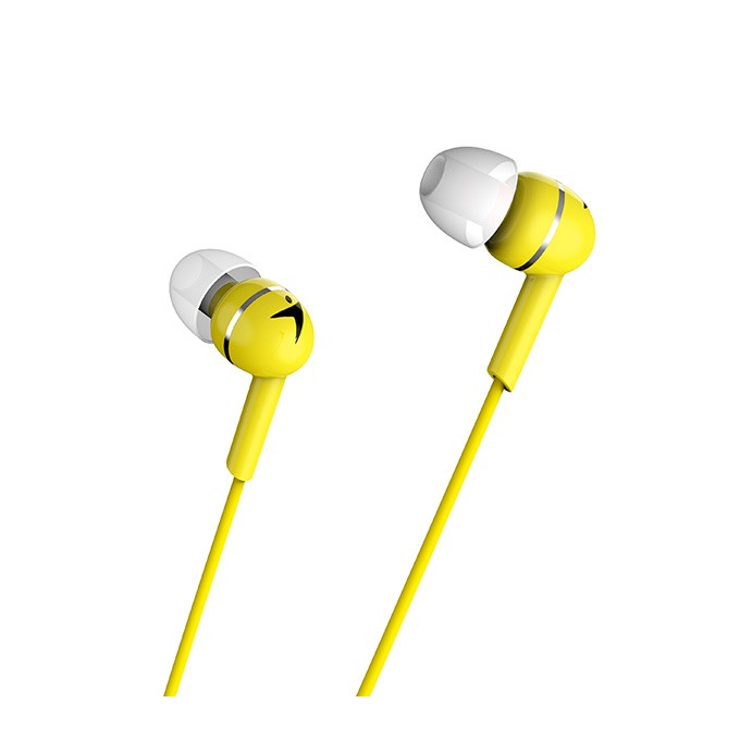 Genius HS-M300, słuchawki z mikrofonem, przewodoważółta, 2.0, douszne, 3.5 mm jack