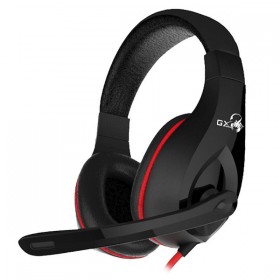 Genius HS-G560 GX LYCHAS, Gaming Headset, słuchawki z mikrofonem, przewodowaczarno/czerwony, 2x 3.5 mm jack