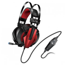 Genius HS-G710V, Gaming Headset, słuchawki z mikrofonem, przewodowaczarno/czerwony, USB