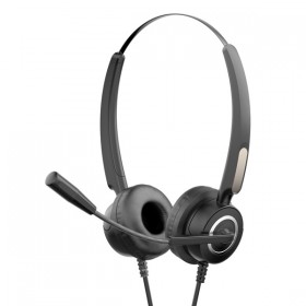 HP DHE-8000, Call Center headset, przewodowaczarna, USB (2.0)
