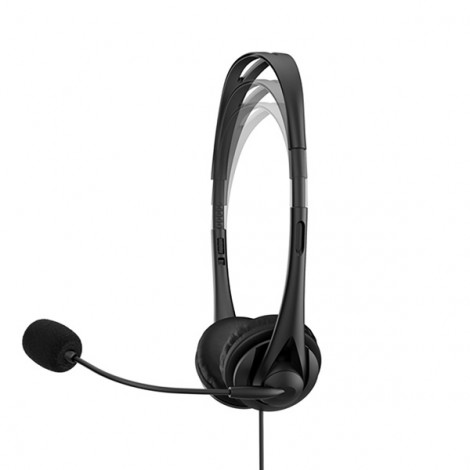 HP G2, słuchawki z mikrofonem, przewodowaczarna, klasyczna typ USB