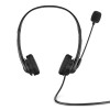 HP G2, słuchawki z mikrofonem, przewodowaczarna, klasyczna typ USB
