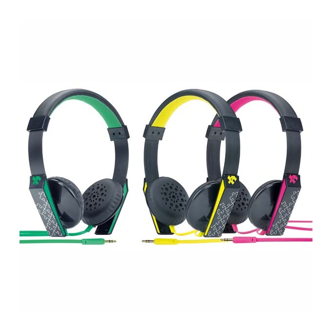 Genius GHP-460S, słuchawki, przewodowaczarno-zółte, 3.5 mm jack