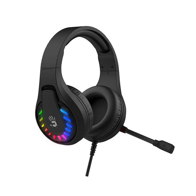 A4Tech Bloody G230, słuchawki z mikrofonem, przewodowaczarna, słuchawki, USB