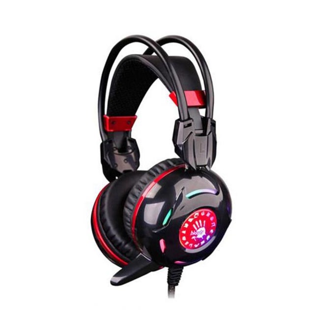 A4Tech G300, słuchawki z mikrofonem, przewodowaczarna, 2x 3.5 mm jack + USB