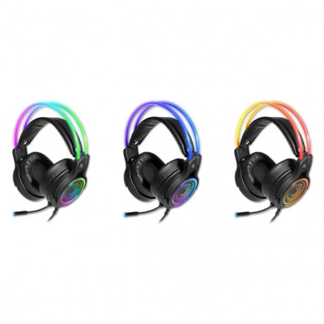 Defender Cosmo Pro RGB, Gaming Headset, słuchawki z mikrofonem, przewodowaczarna, 7.1 (virtual), 50 mm przetworniki typ Defender Cosmo Pro RGB, Gaming Headset, słuchawki z mikrofonem, przewodowaczarna, 7.1 (virtual), 50 mm przetworniki typ