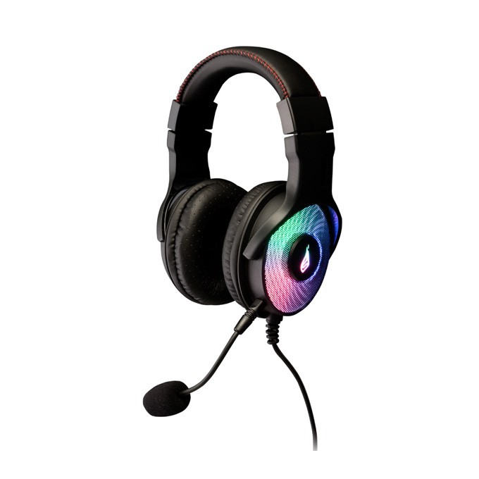 Surefire Harrier 360, słuchawki z odłączanym mikrofonem, przewodowaczarna, 7.1 surround sound (Virtual), USB