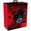 Surefire Harrier 360, słuchawki z odłączanym mikrofonem, przewodowaczarna, 7.1 surround sound (Virtual), USB