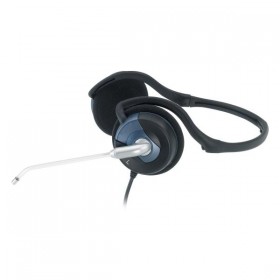 Genius HS-300N, słuchawki z mikrofonem, przewodowaczarna, 3.5 mm jack