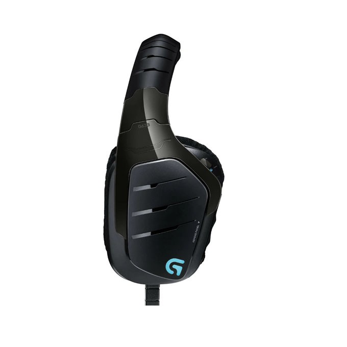 Logitech G633, Gaming Headset, słuchawki z mikrofonem, przewodowaczarna, 7.1 (virtual), podświetlane, zamknięte, do 