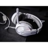 Marvo H8618, słuchawki z mikrofonem, przewodowabiała, 2.0, podświetlane, USB