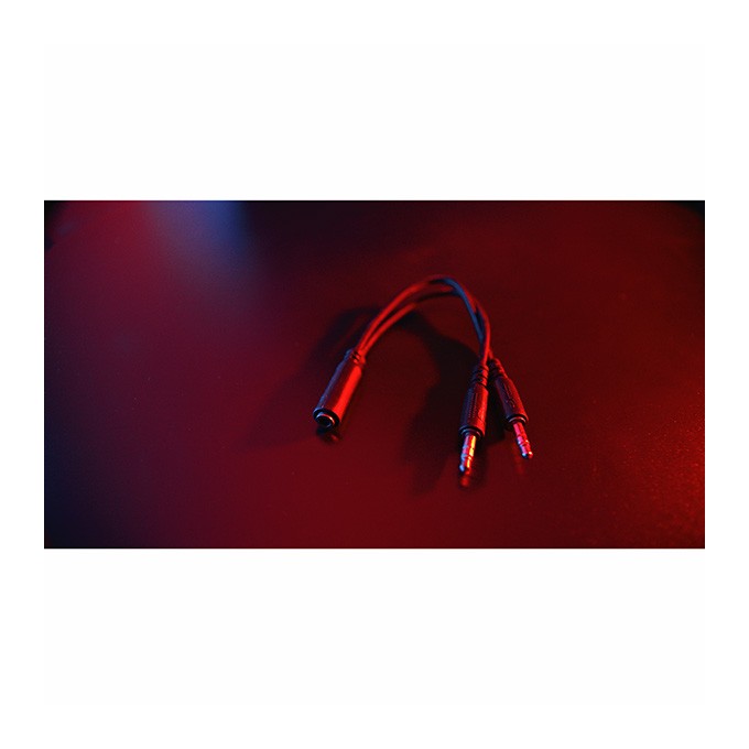 Marvo HG8929, słuchawki z mikrofonem, przewodowaczarna, podświetlona, 3.5 mm jack + rozdvojka + USB