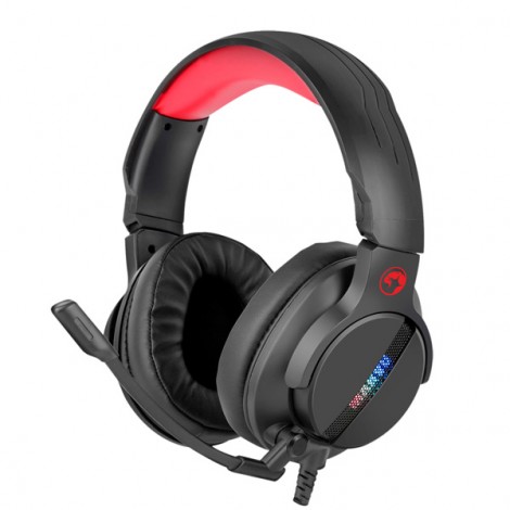 Marvo HG9065, słuchawki z mikrofonem, przewodowaczarna, 7.1 (virtual), do gry
