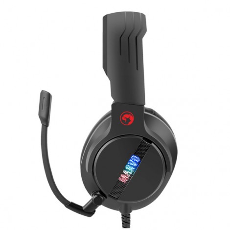 Marvo HG9065, słuchawki z mikrofonem, przewodowaczarna, 7.1 (virtual), do gry