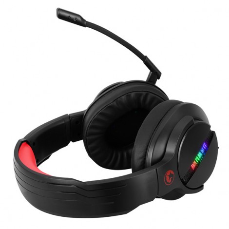 Marvo HG9065, słuchawki z mikrofonem, przewodowaczarna, 7.1 (virtual), do gry