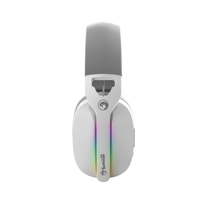 Marvo Pulz 70W, słuchawki, biała, Tri-mode