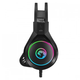 Marvo HG8901, słuchawki z mikrofonem, przewodowaczarna, USB