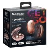 Defender Twins 910, słuchawki z mikrofonem, bezprzewodowapomarańczowa, douszne, BT 5.1, TWS, etui ładujące typ 