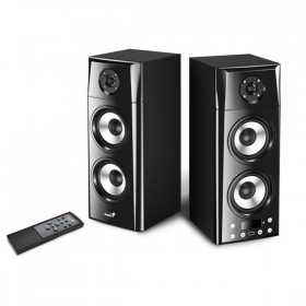 Genius głośniki SP-HF2800 BT, 2.0, 60W, czarne, zdalne sterowanie, BT 5.0, 3-pasmowe, LCD display, wsparcie TWS, RCA 