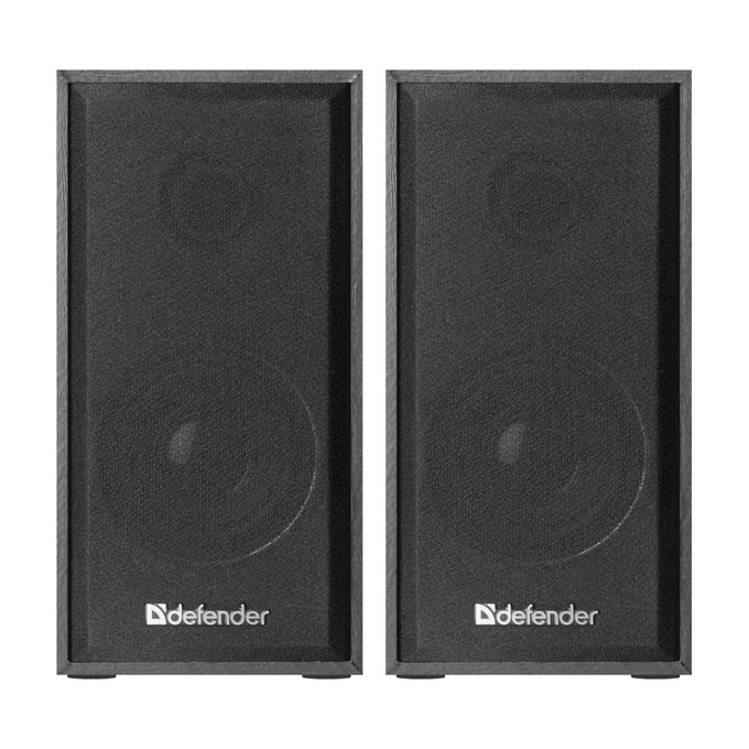 Defender głośniki SPK 240, 2.0, 2x3W, czarne, regulacja głośności, drewniane, 100Hz~18kHz