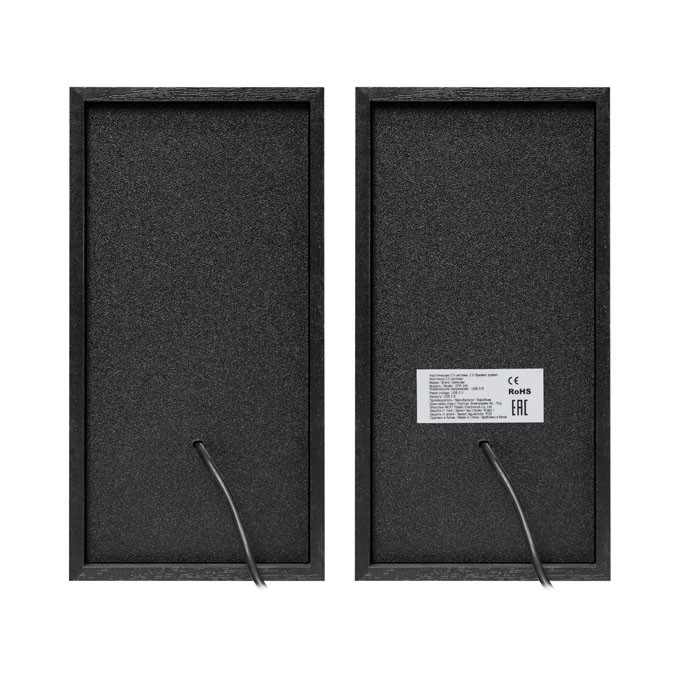 Defender głośniki SPK 240, 2.0, 2x3W, czarne, regulacja głośności, drewniane, 100Hz~18kHz