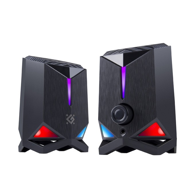 Defender głośniki GRAVITY, 2.0, 6W, czarne, regulacja głośności, podświetlenie, 80Hz~20kHz