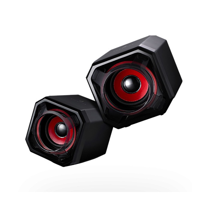 SureFire kompaktowe głośniki komputerowe Gator Eye 2.0, 5W, czarne, regulacja głośności, USB