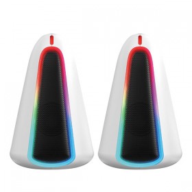 Marvo głośniki MONKA ZILLA, 6W, białe, podświetlenie RGB