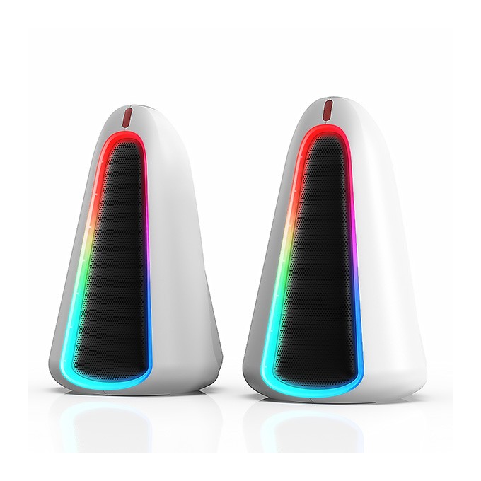 Marvo głośniki MONKA ZILLA, 6W, białe, podświetlenie RGB