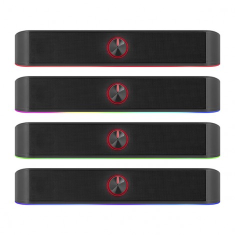 Defender Soundbar Z10, 2.0, 6W, czarny, Podświetlenie LED