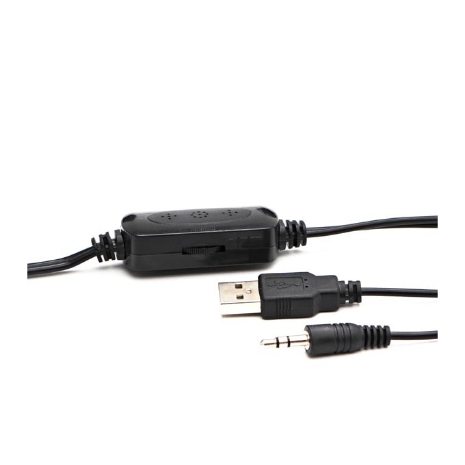 Logo głośniki SPZ2, 2.0, 5W, czarne, regulacja głośności