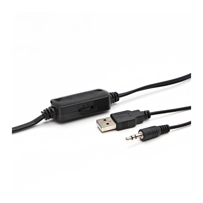 Logo głośniki SPZ2, 2.0, 5W, czarne, regulacja głośności