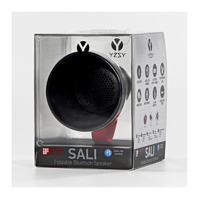 YZSY Głośnik bluetooth SALI, 1.0, 3W, czarny, regulacja głośności, składany, wodoodporny