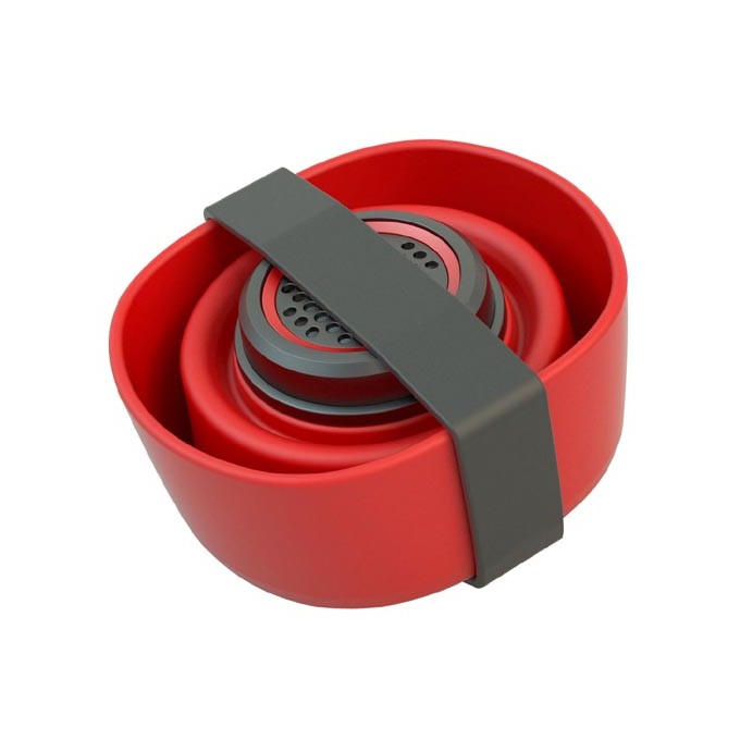 YZSY Głośnik bluetooth SALI, 1.0, 3W, czerwony, regulacja głośności, składany, wodoodporny