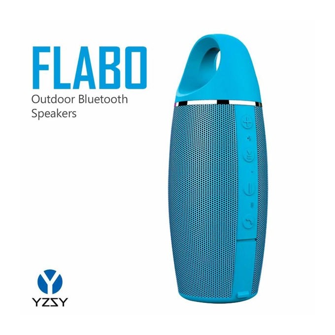 YZSY Głośnik bluetooth FLABO, 2x5W, niebieski, regulacja głośności, EOL