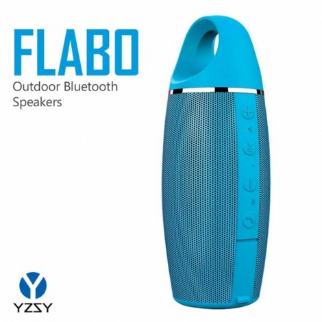YZSY Głośnik bluetooth FLABO, 2x5W, niebieski, regulacja głośności, EOL