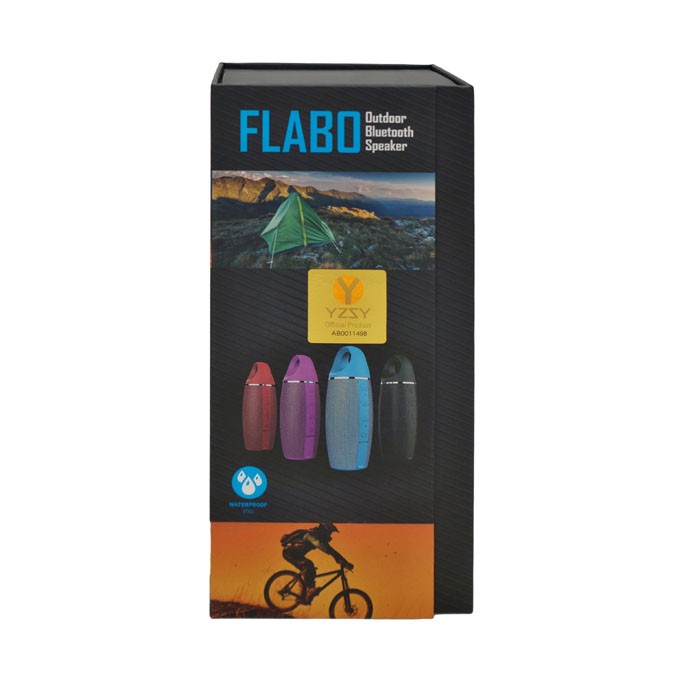 YZSY Głośnik bluetooth FLABO, 2x5W, niebieski, regulacja głośności, EOL