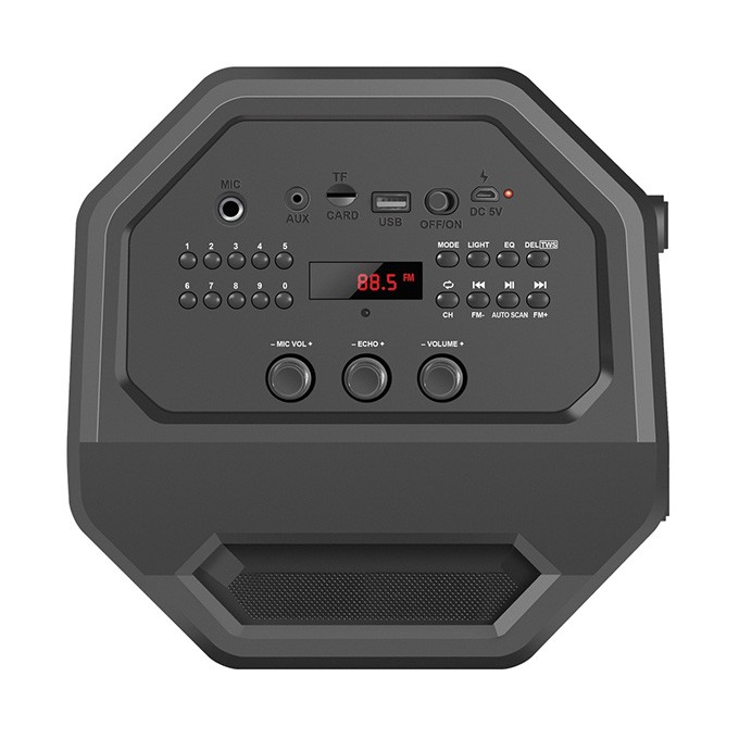 Defender głośnik Rage, Li-Ion, 2.0, 50W, czarny, regulacja głośności, LED, BT 5.0, TWS, pilot w zestawie, 