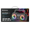 Defender głośnik BEATBOX 20, Li-Ion, 2.0, 20W, czarny, regulacja głośności, przenośny, z podświetleniem LED, Defender głośnik BEATBOX 20, Li-Ion, 2.0, 20W, czarny, regulacja głośności, przenośny, z podświetleniem LED,