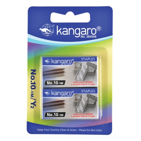 Zszywki KANGARO, No. 10-1M, 2x1000 szt., blister