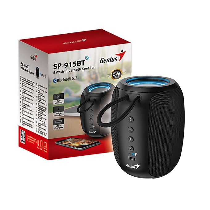 Genius głośnik SP-915BT, 1.0, 5W, czarny, COPILOT