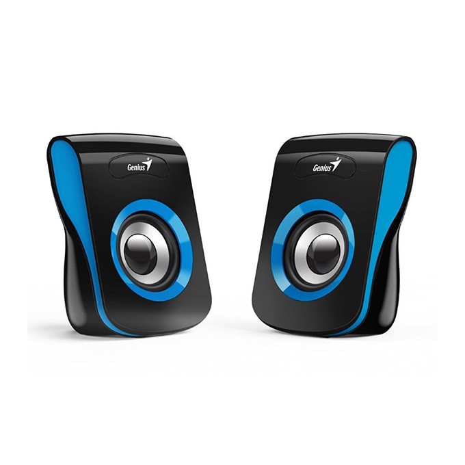 Genius głośniki SP-Q180, 2.0, 6W, czarno-niebieski, regulacja głośności, stołowy, 150Hz-20kHz, EOL