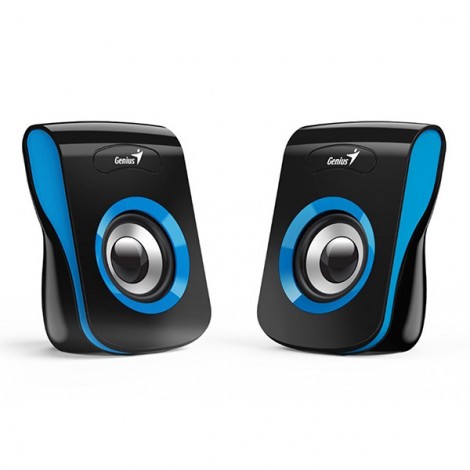 Genius głośniki SP-Q180, 2.0, 6W, czarno-niebieski, regulacja głośności, stołowy, 150Hz-20kHz, EOL