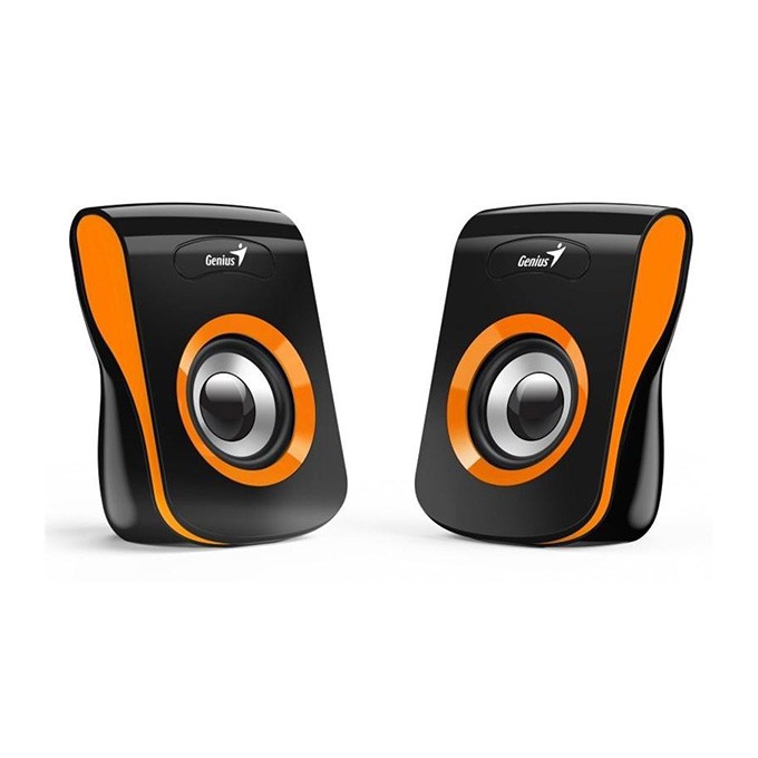 Genius głośniki SP-Q180, 2.0, 6W, czarno-pomarańczowy, regulacja głośności, stołowy, 150Hz-20kHz, EOL