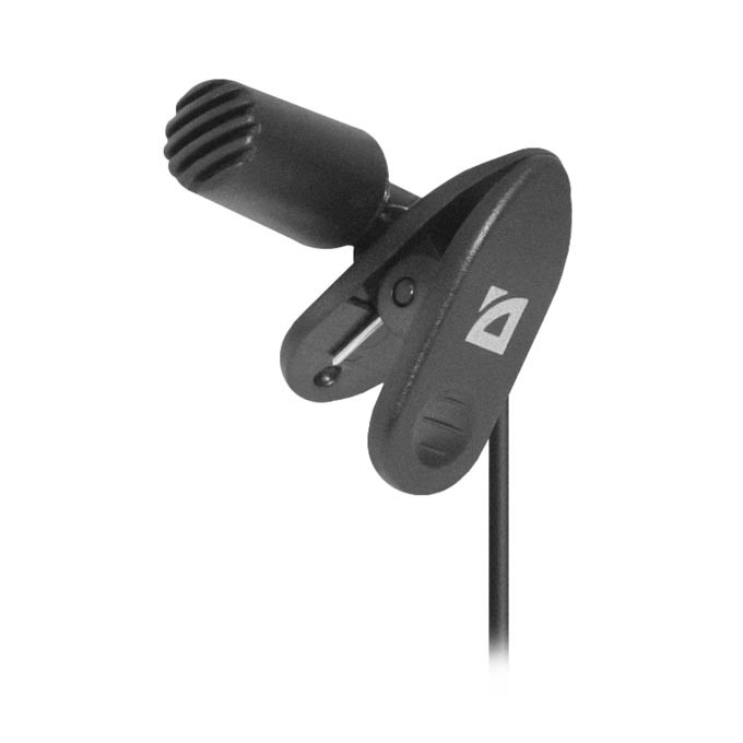 Defender, przypinany mikrofon, MIC-109, bez regulacji głośności, czarny, zestaw głośnomówiący