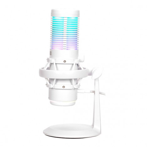 Marvo, gamingowy mikrofon, BLAST 60 White, biały, Podświetlenie RGB, wejście słuchawkowe